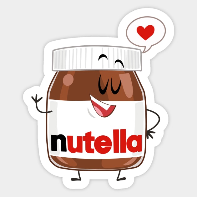 love nutella Sticker by creativeballoon